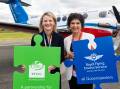 RFDS (Queensland Section) CEO Meredith Staib (left) with Ergon Energy Retail Executive General Manager Ayesha Razzaq. Picture supplied