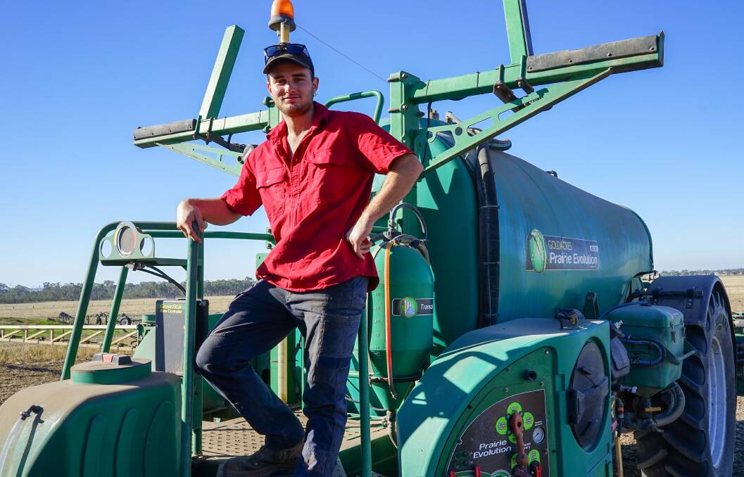 Jarryd Dalhenburg, Nhill, has started his sowing program which includes vetch, beans, canola, wheat, barley, lentils and oats. Picture by Rachel Simmonds