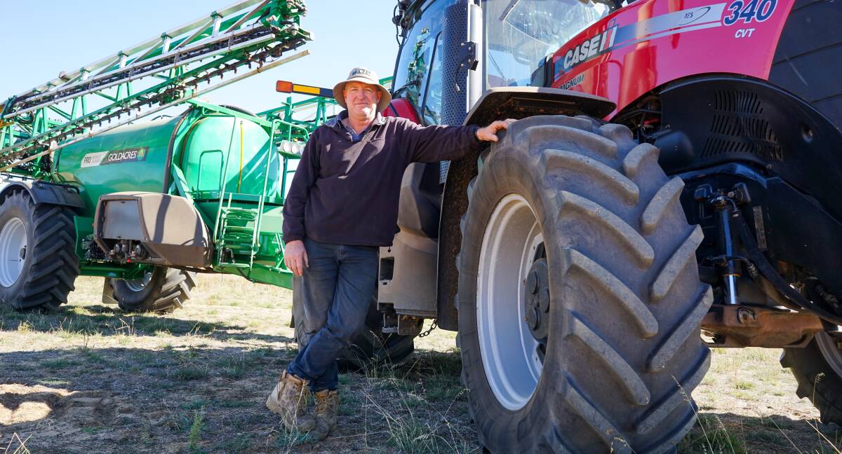 Alan Bennett, Lawloit, says hes hoping for another 10-15mm of rain to top off his crops during sowing. Picture by Rachel Simmonds
