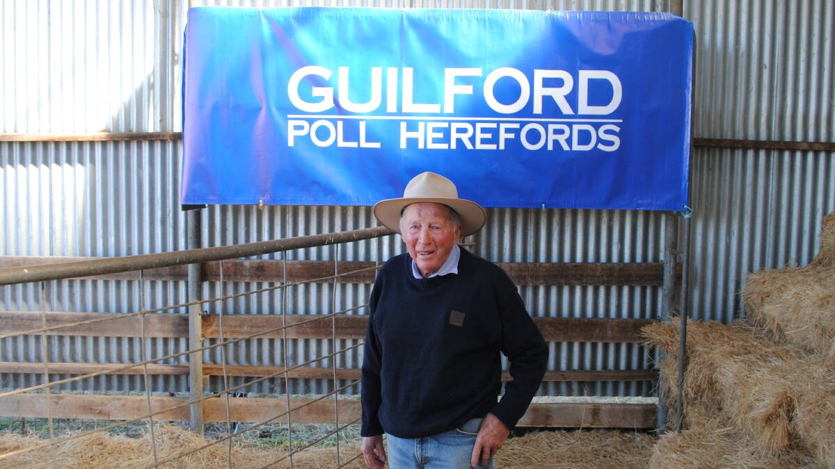 Celebrating the stud's fiftieth anniversary sale was Brett Davie, Guilford, Ouse, who was stud principal all the way back in 1984. He said he was grateful for the continued support of the stud's customers over the last five decades. Picture by Barry Murphy