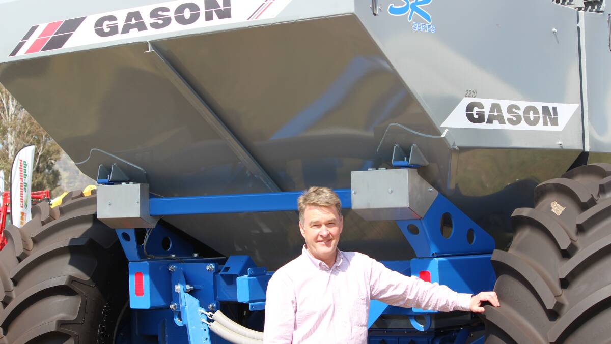 Greg Gason, head of agriculture division and director of AF Gason at the Henty Machinery Field Days.