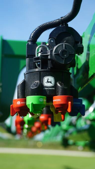 John Deere's spray control technology, ExactApply, is set for release on 2018 model sprayers and offers individual nozzle control and turn compensation.