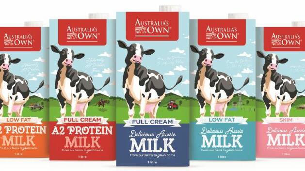 Freedom's Australia's Own long life milk range about to launch in Australian supermarkets.
