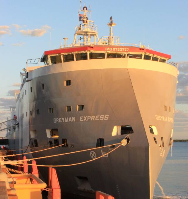 Frontier International Agri's new livestock carrier Greyman Express, which came into service last month.