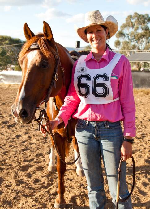 Emma O'Shea and her trusted stallion Hilite Dad's Acres. Photo Shelley Henry.