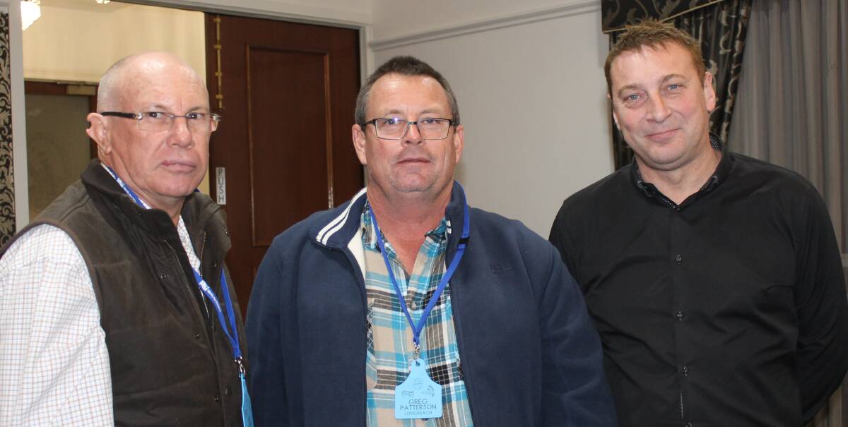Wes Irwin and Greg Patterson, both of Longreach, and Steve Roberts, Arena Digital Brisbane.