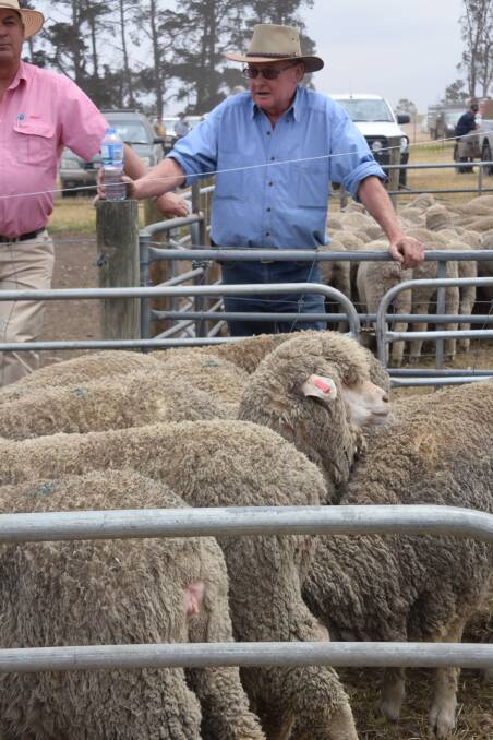 Sandy Jalbert was "happy and relieved" after the dispersal sale of his Strathcona Merino and Poll Merino stud.