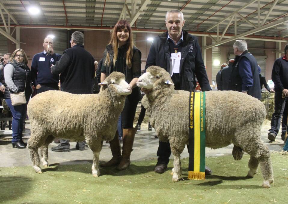 With the National March Shorn Pair are Terrick West's Claire and Ross McGauchie.