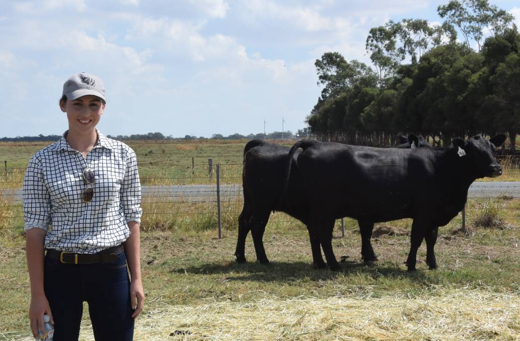 Anna Bewley (pictured) and father Stuart bought four females for their Bewmont Stud, Boorowa, NSW.