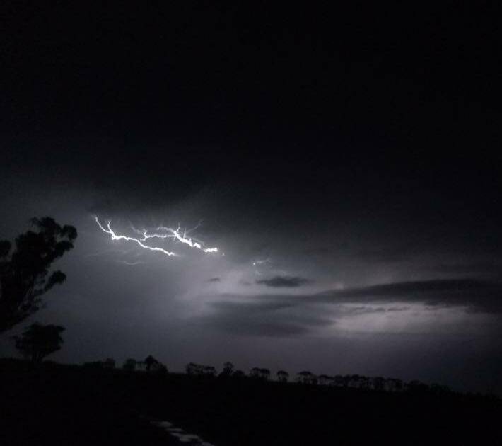 This  photo of the thunderstorm in Horsham earlier this week was supplied by Ben Plunkett via Facebook.