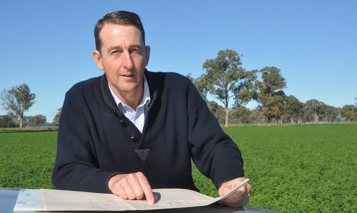 IN DEMAND: SAL Real Estate rural land salesperson Cameron Grundy at Redwood Downs, near Kybybolite, which is being auctioned on October 6. The 296-hectare property is expected to generate significant interest.