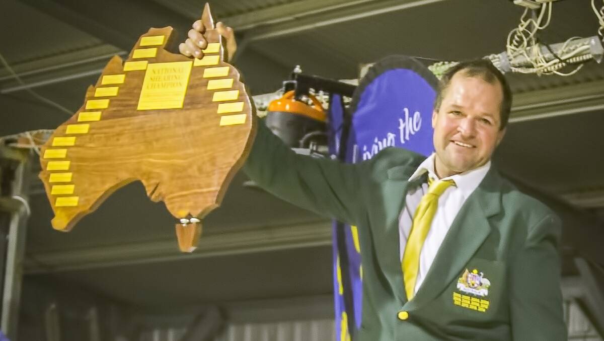 ELITE ATHLETE: SA shearer Shannon Warnest won the national shearing championship for an incredible 11th time at Warialda, NSW, on the weekend.