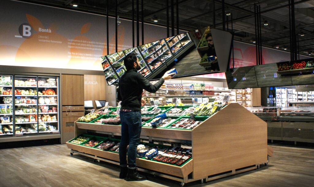 Milan’s Supermarket of the Future, where consumers simply hold an item up to a screen to access a wealth of information including origin and how it was produced.