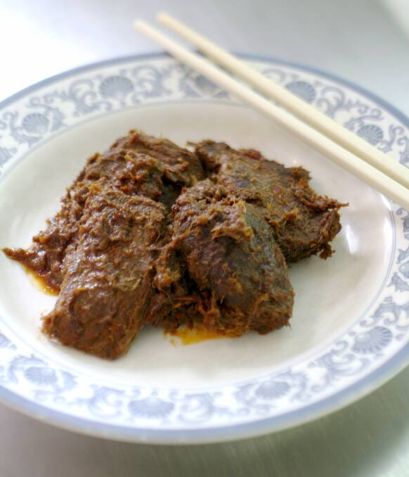 Beef rendang, commonly served in Indonesia. Demand for animal protein is growing in Indonesia.