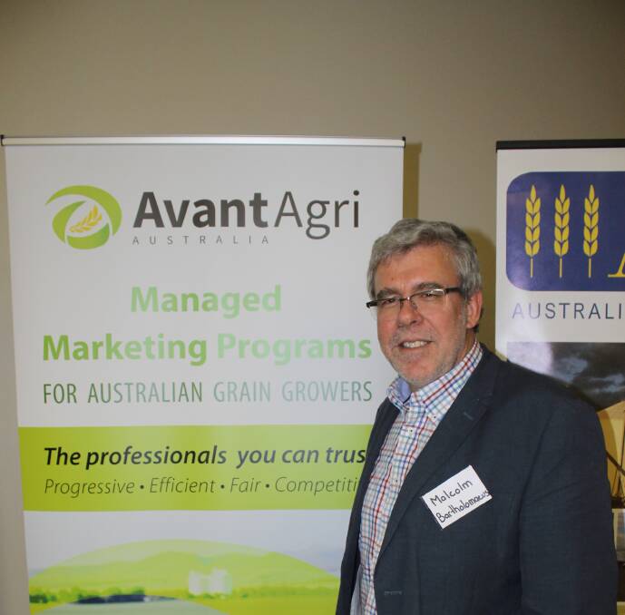 AvantAgri pool manager Malcolm Bartholomaeus expects significant tonnages of grain to be delivered into pools this season.