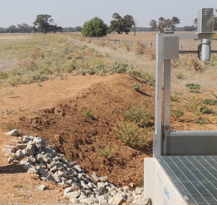 STRANDED ASSET: A flow meter on an unused channel, in the Fernihurst area.