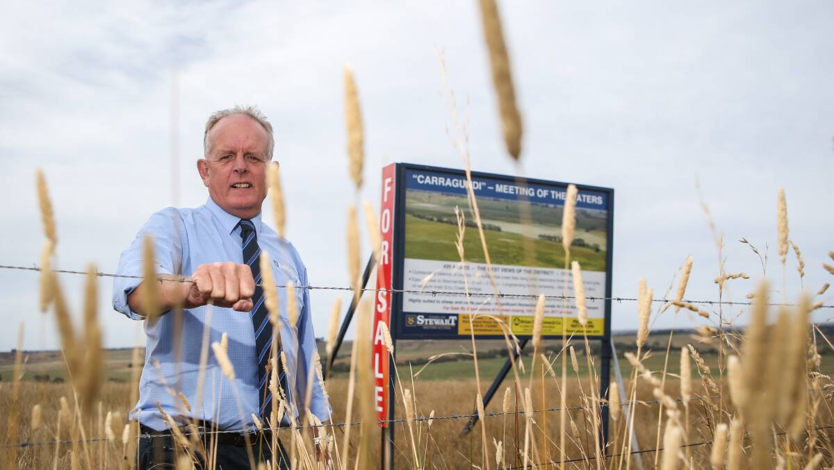 HOT DEMAND: Favorable conditions, low interest rates and the Aussie dollar were driving a sharp rise in land prices, according to Nick Adamson, Charles Stewart , Warrnambool.