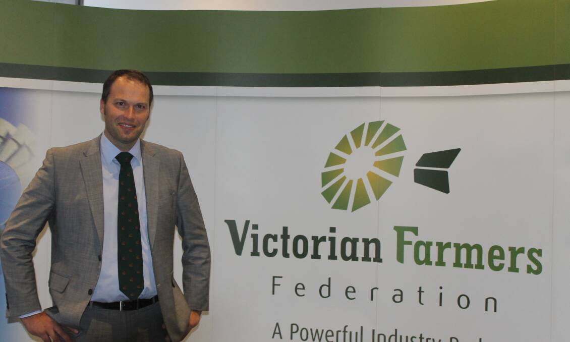 VFF PRESIDENT: New Victorian Farmers Federation president David Jochinke. Picture: Andrew Miller.