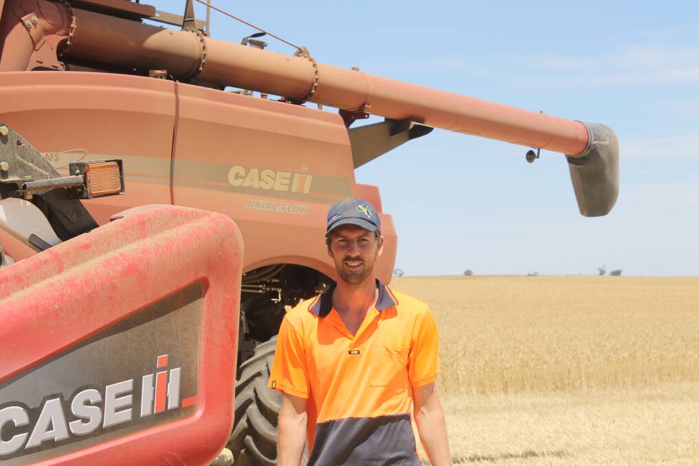 GOOD YEAR: The spring break set up Mallee croppers, such as Matt Elliott, for a record harvest.