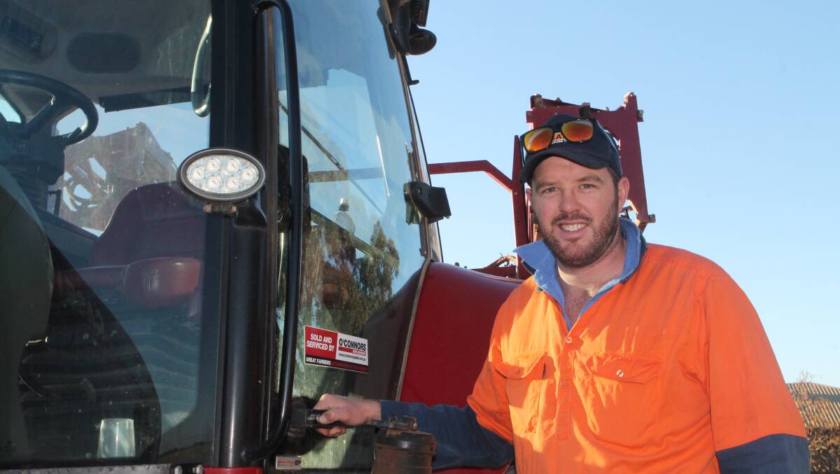 Growth: Adam Davies' love for technology has brought him back to the family farm. 