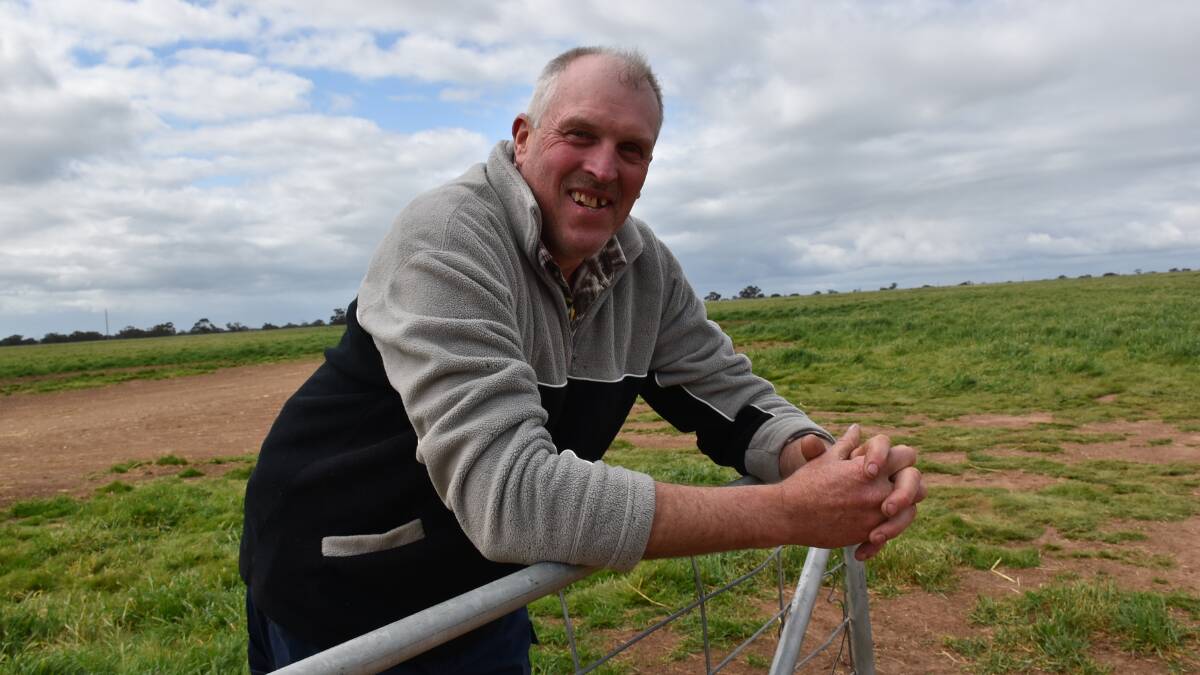 WARMER WEATHER: Andrew Grellet, Great Western, runs a Merino operation and said he was looking forward to some warmer weather, after good rainfall in the last few months. 