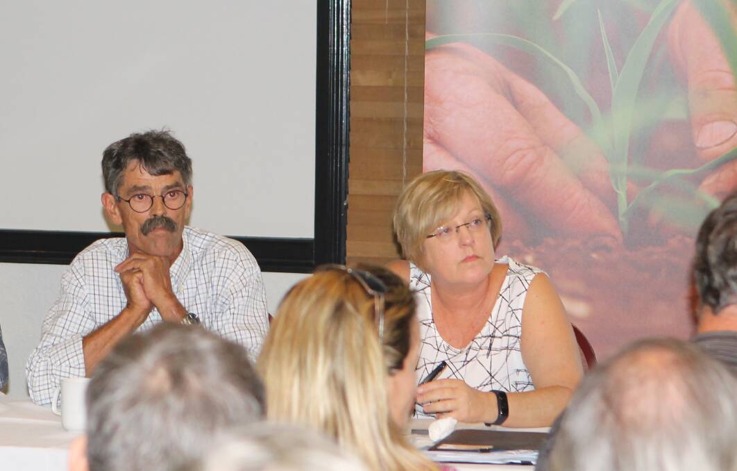 FUTURE FUNDING: Richard Anderson, VFF water council chairman and Victorian Water Minister Lisa Neville. 