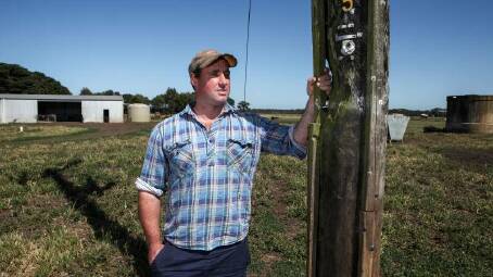 Ecklin dairy farmer Simon Craven campaigned for upgraded mobile phone infrastructure in the region since the St Patrick's Day fires of 2018. Picture supplied