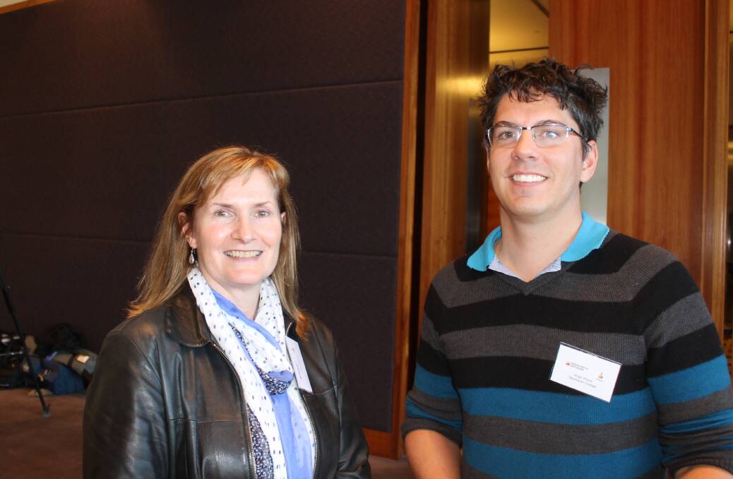 Kerry Maloney, Pascoe Vale Girls College, and Hugh Wilson, Newhaven College, were among those attending the conference. 