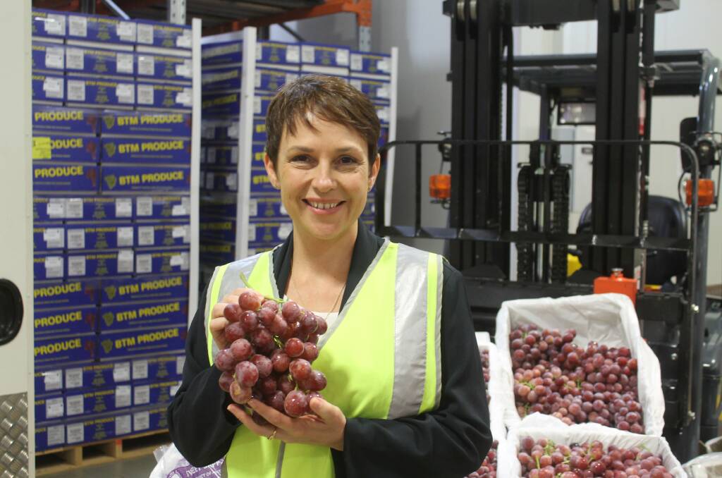 NEW MARKETS: Jaala Pulford, Victoria's Agriculture minister, has announced a new decontamination processor would be setting up at the Melbourne Wholesale Fruit and Vegetable market, Epping.