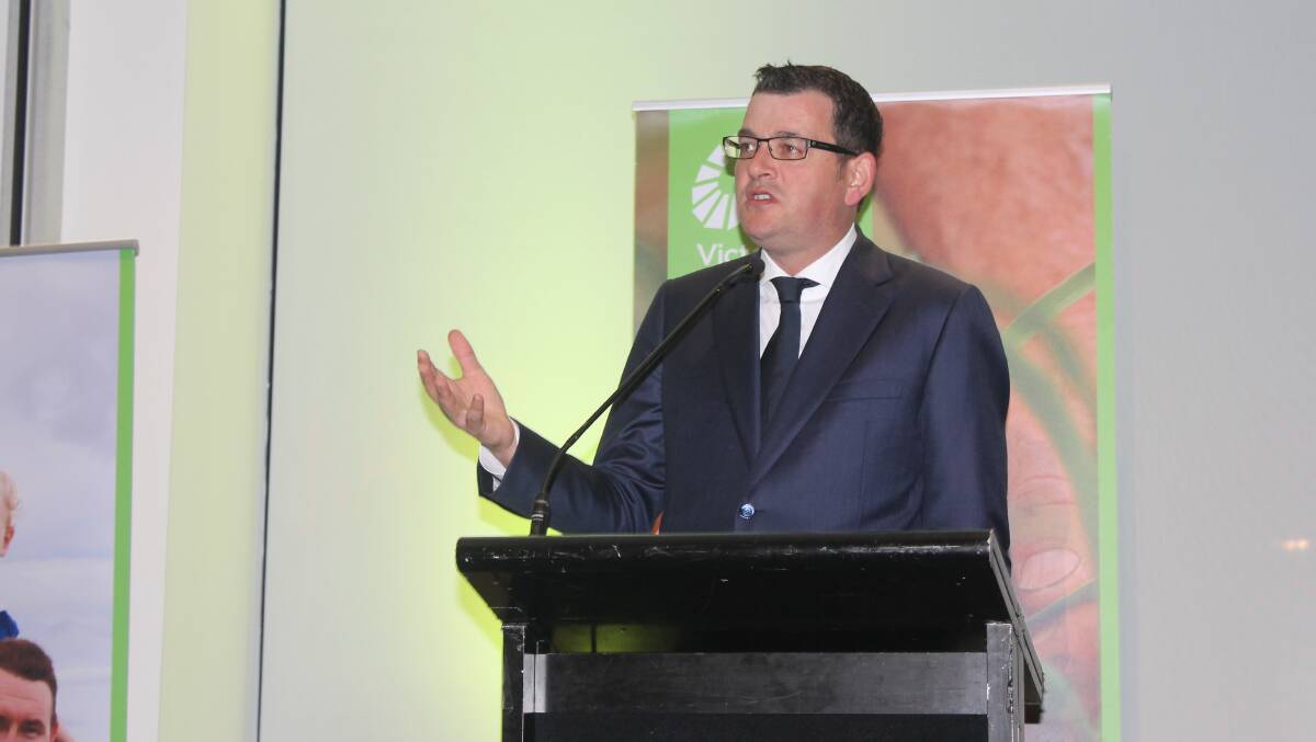 QUAD SAFETY: Premier Daniel Andrews has announced a quad bike safety package at the Victorian Farmers Federation's annual conference, in Melbourne. Picture: Andrew Miller.