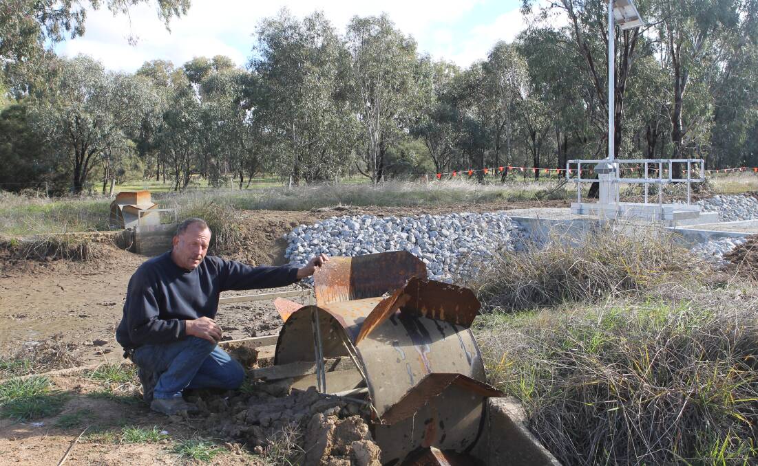 GRAVE CONCERNS: Chris Harrison, Durham Ox, was one of several Loddon Valley irrigators who raised concerns about the Connections project, 18 months ago.