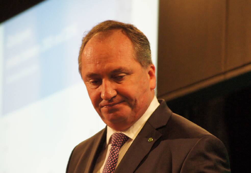 Nationals leader Barnaby Joyce (pictured) is to blame for agriculture going “backwards”, despite talk of a dining boom, under the Coalition, says Shadow Agriculture Minister Joel Fitzgibbon. .
