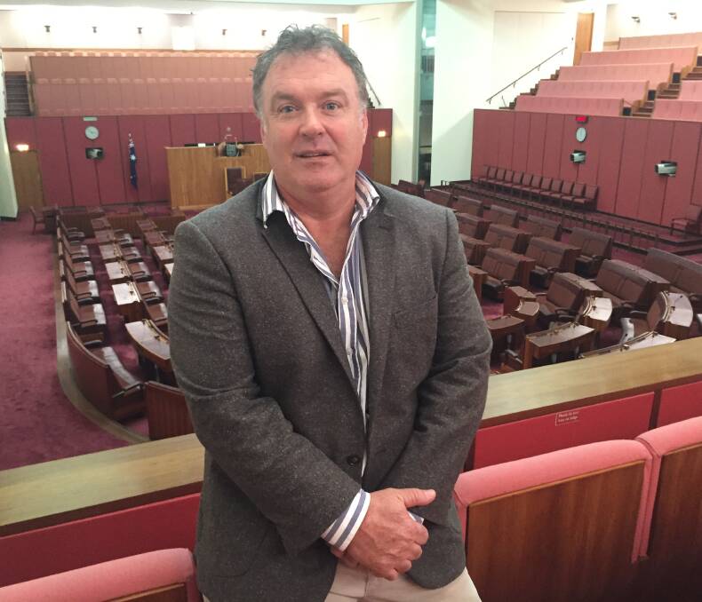 ONE Nation’s WA Senator-elect Rod Culleton in the Senate public gallery at Parliament House in Canberra yesterday.