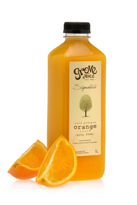 HIGH OUTPUT: Grove Juice produces 500,000 litres of juice per week.
