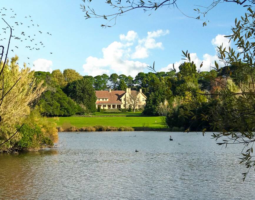 RURAL BEAUTY: The historic Mawallok homestead sits in a large English garden including a lake. 