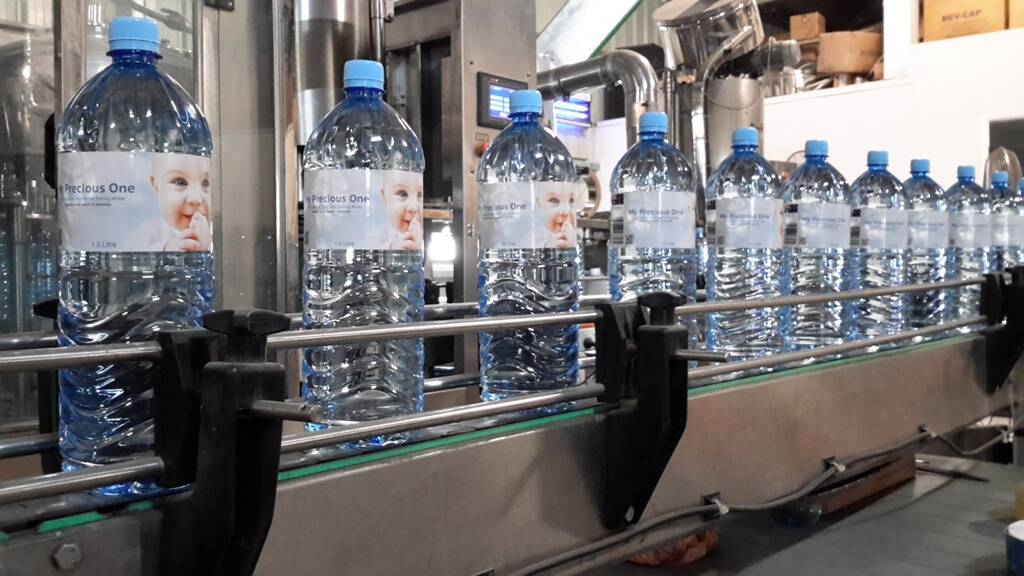 Burdekin water, My Precious One, is being shipped to China to be mixed with baby formula.