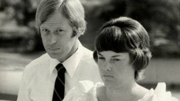 FLASHBACK: Michael and Lindy Chamberlain attend court in Darwin.
