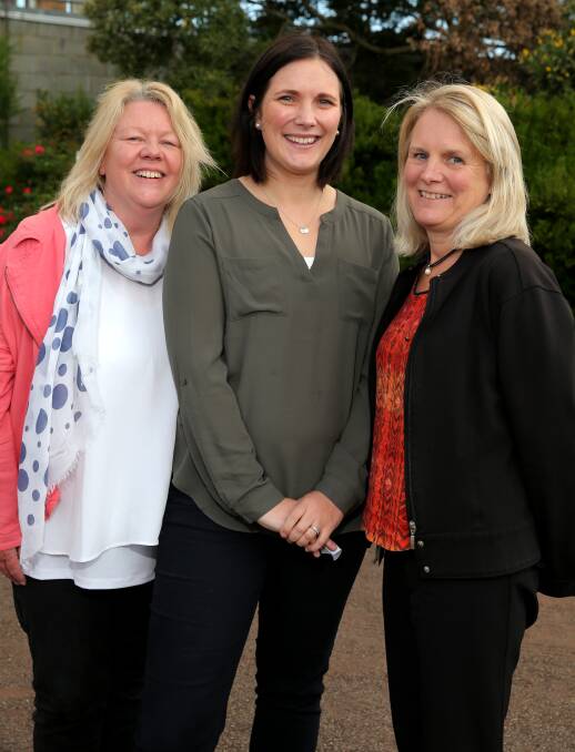 Support team: Counsellor Ann-Marie Byrne, community engagement officer Abbie Cameron and counsellor Helen Chapman. 