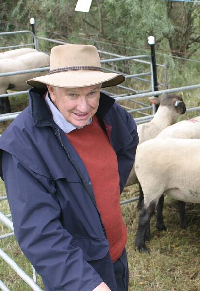 Coleraine producer Peter Small paid an average of $600 for seven rams to go over Merino ewes. 