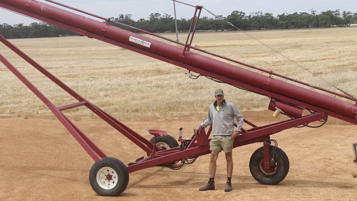 GOOD SEASON: Spring rain brought a record harvest to the Mallee, including the Renney's Berriwillock property.
