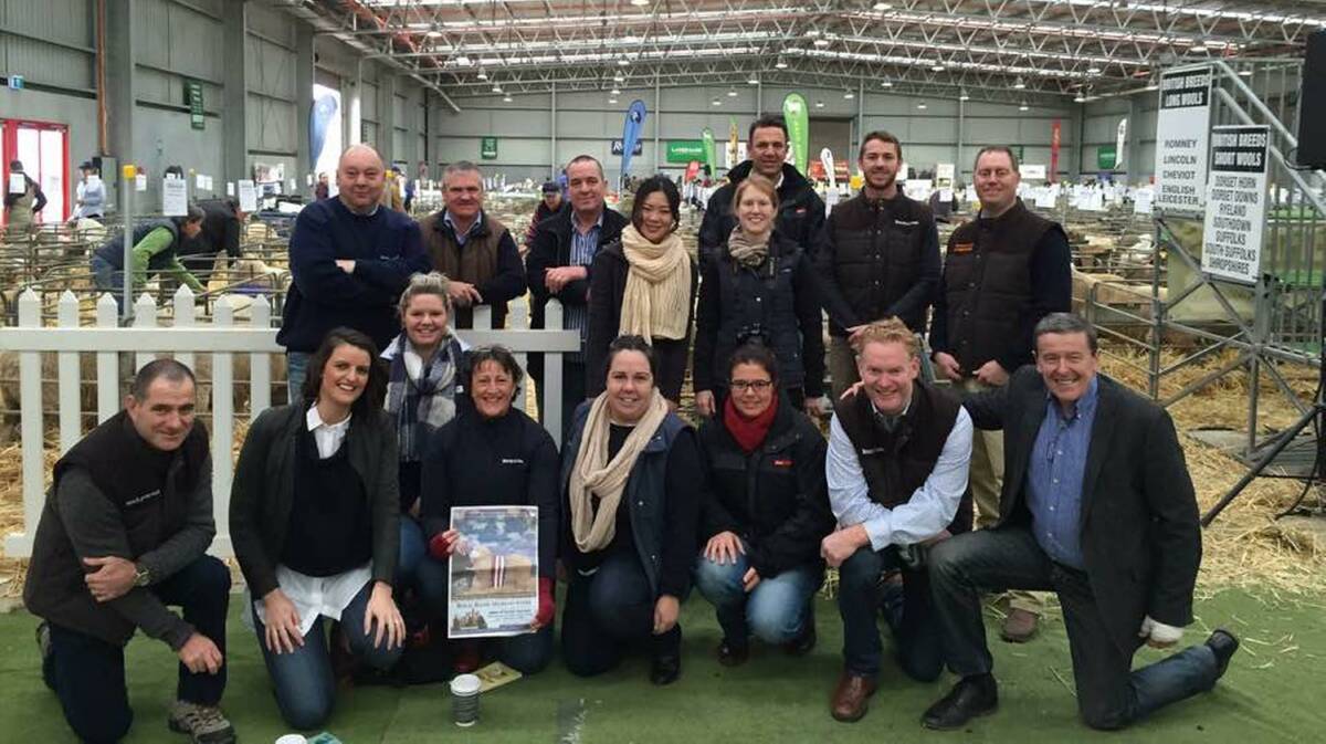The Fairfax Media team from Stock & Land, The Land, Stock Journal and Farm Weekly at The Australian Sheep & Wool Show. 