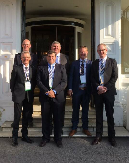 Ruralco's contingent attending the International Wool Textile Organisation annual meeting and conference in Harrogate, Yorkshire, last month.