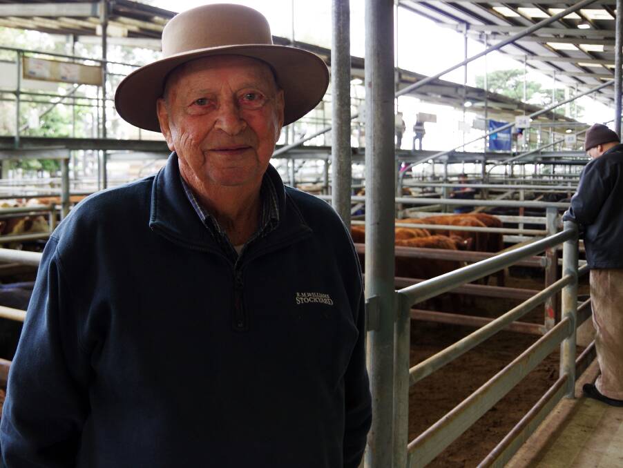 Airley cattle breeder Jack Pedersen sold Hereford steers, 446kg, at $1600, at Bairnsdale on Friday. 