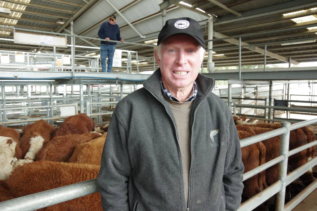 BUYER: Greg Ireland, Trafalgar East, bought Hereford steers, 486kg, paying $1455 at Bairnsdale on Friday. Vendor was PA Smith, Omeo. 