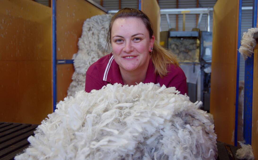 Growing up in the wool industry, Belinda Smith became a wool classer and is highly sought by Gippsland wool growers.