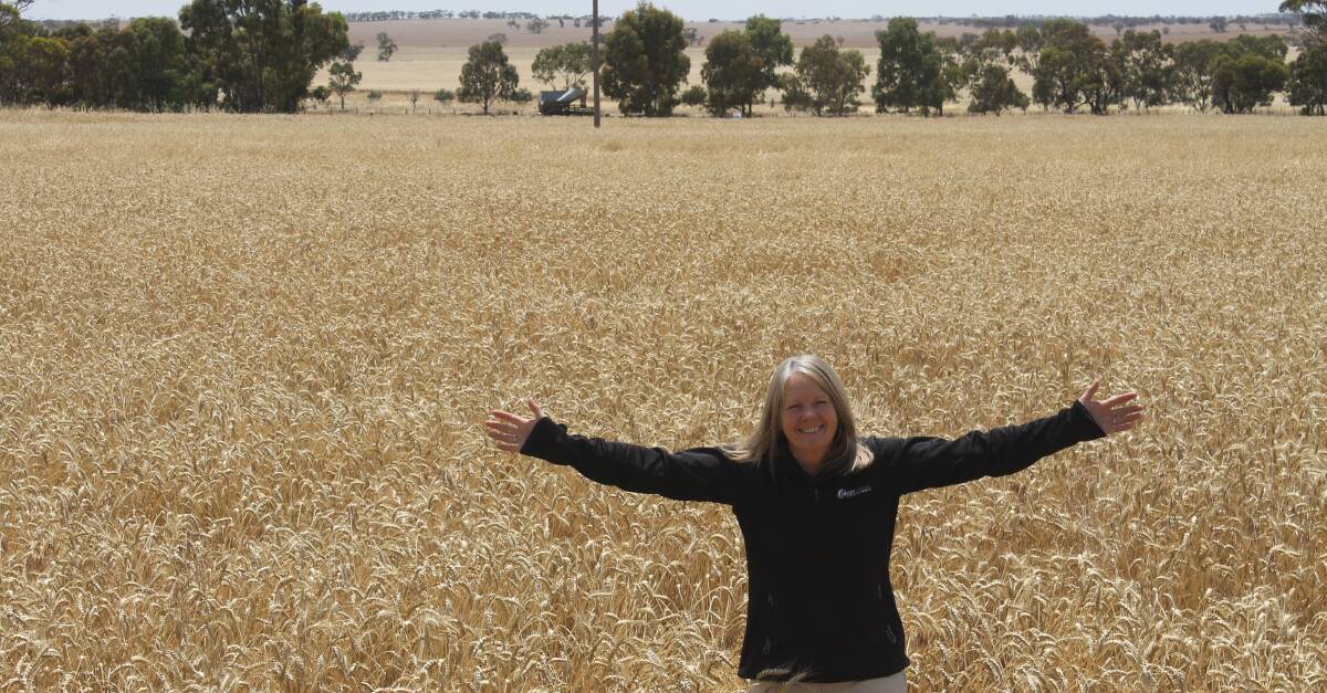  Kate Wilson, Hopetoun, is excited about the current harvest.