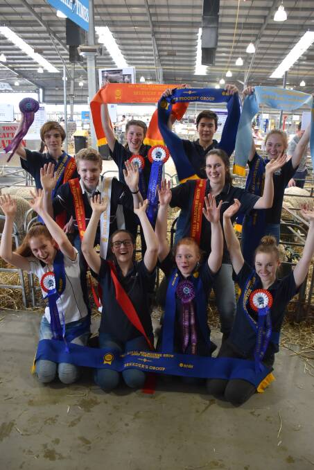 The students from Tintern Grammar, Ringwood East, were ecstatic to have so much success at the Royal Melbourne Show.
