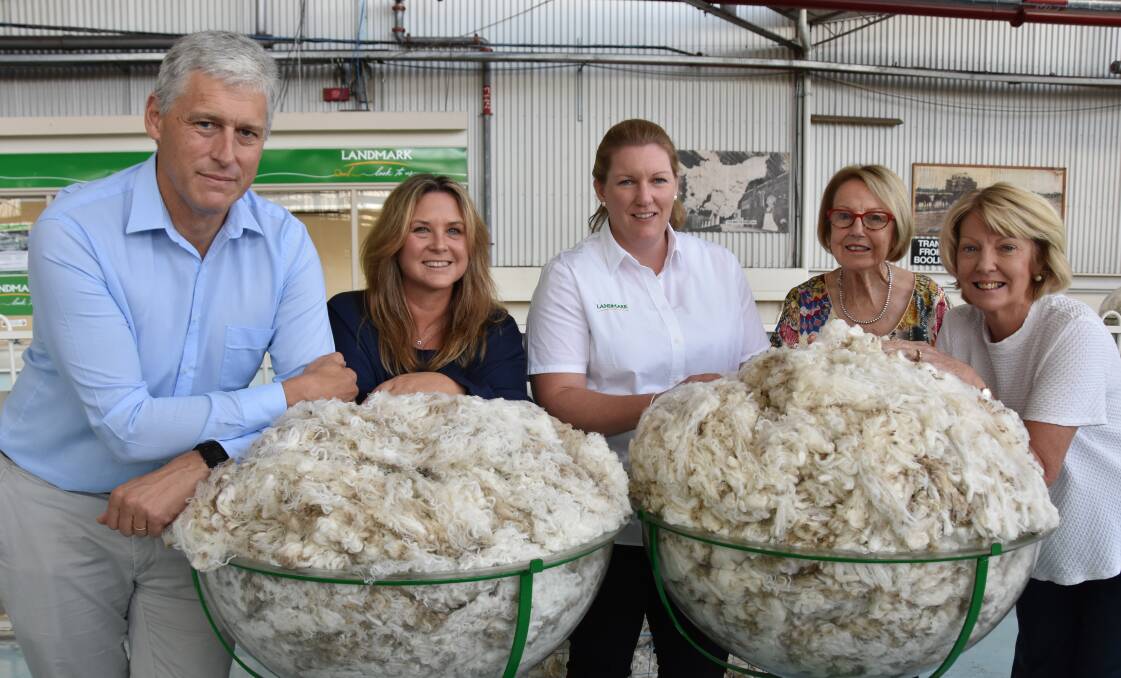 COMPETITION: Tim Steere, AWTA, Catherine Stace, Lyme Disease Association of Australia, Candice Cordy, Landmark, and Margaret Garland and Margot Falconer, Australian Sheep Breeders Association.