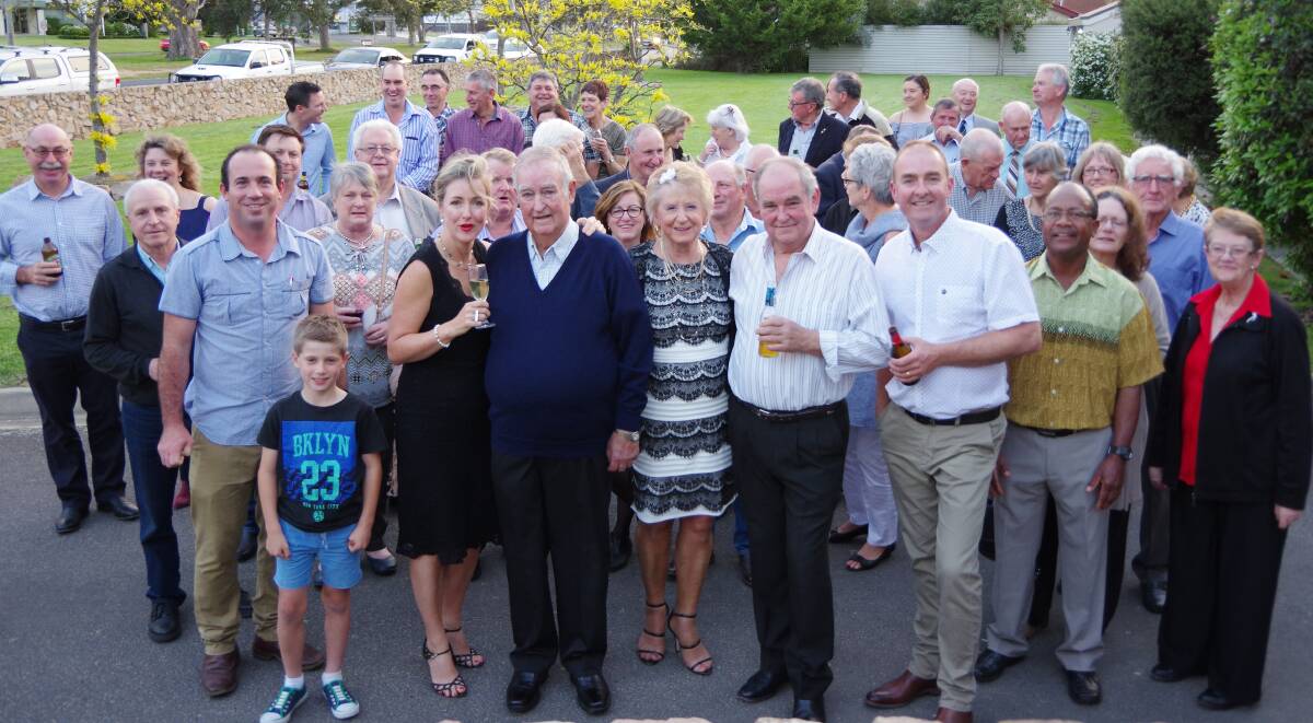 CELEBRATING 60 YEARS: The friends and colleagues who helped celebrate Ian Parker's 60 years with Elders. Elders Bairnsdale branch manager Colin Lane said working at the same company for that long is a 0.01pc achievement.