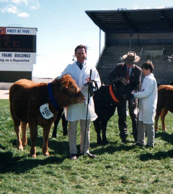 FIRST SHOW: Mr and Mrs Daley first started showing cattle in 1999, and have since been one of the only South Devon exhibitors to compete at the Melbourne Show.